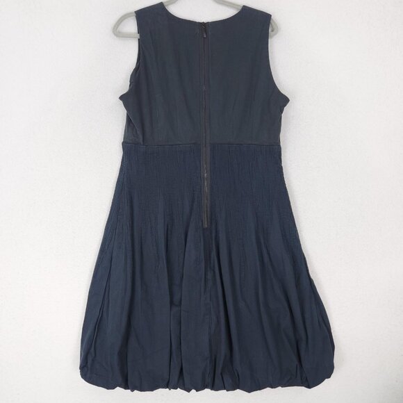 Escada Dress Womens 44 US 14 Faded Black Sleeveless V Neck Bubble Hem Sport - Picture 12 of 13